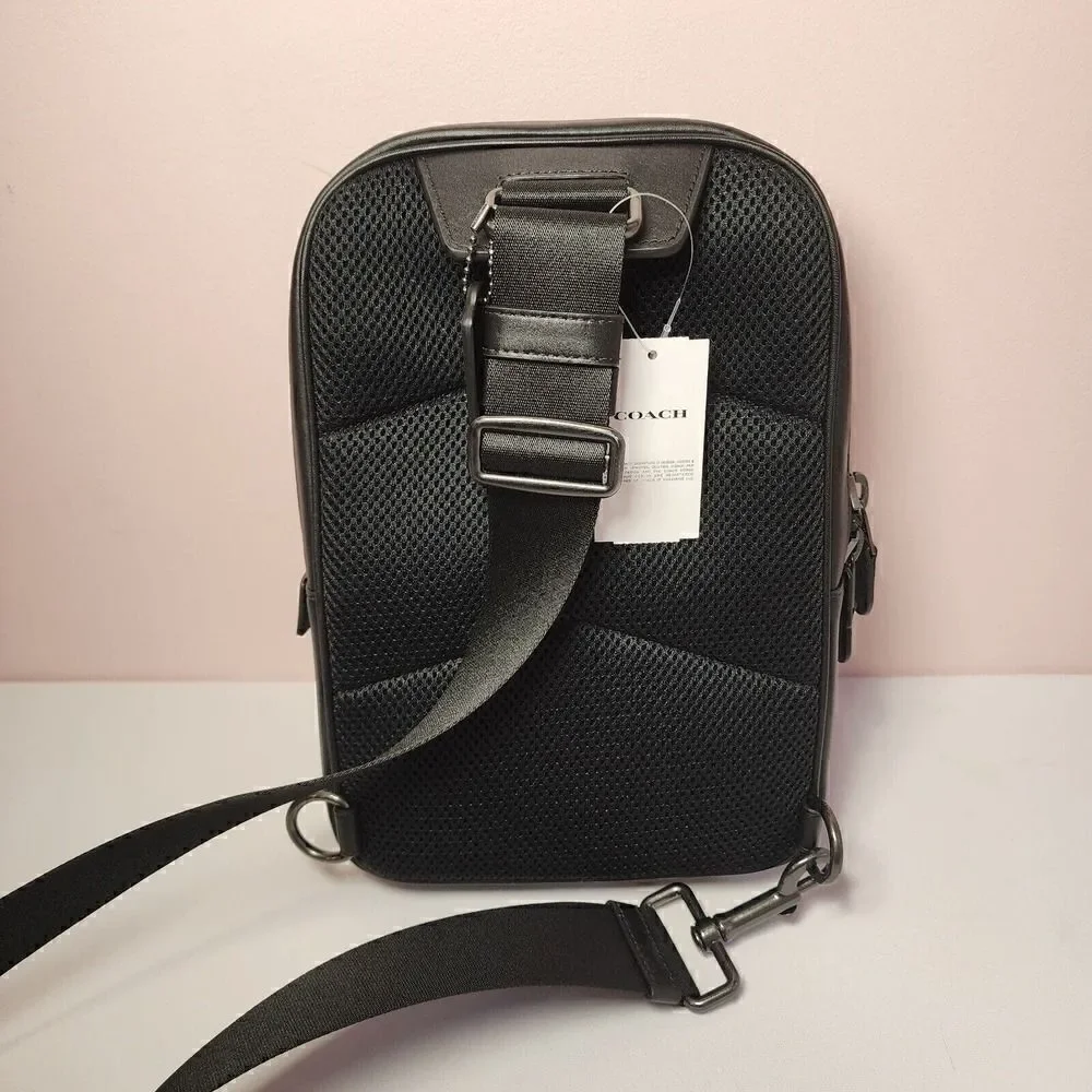 NWT Coach CL944 Track Pack Signature Canvas Camo Green